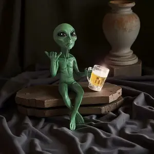 Alien UFO Statue Ornament