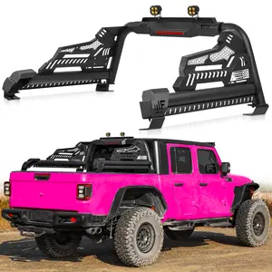 MONOKING Universal Full Size Truck Bed Roll Bar for Truck with Dual Pod Light, Sports Bar for 2007-2026 Raptor F150 F250 F350 Raptor Lightning Silverado /GMC Sierra / Ram 1500 2500 3500 tacoma Tundra Titan