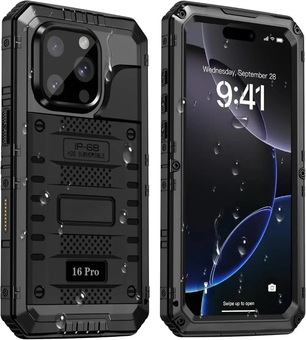 Case For iPhone 17 16 15 14 Pro Max IP68 Waterproof Underwater Heavy Duty Metal Shockproof Aluminum Cover