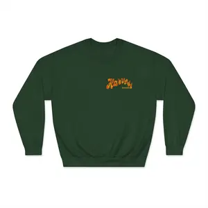 Harvest Season Orange and Yellow on Crewneck Sweatshirt
