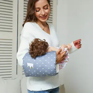 Comfortable Cozy Cradle Arm Pillow Nursing Support, Baby Feeding Arm Pillow for Mom, Travel Nursing Pillow, Infant Pillows for Breastfeeding, Mummy