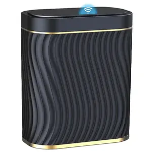 Bathroom Small Trash Can with Automatic Touchless Lid, 2.6 Gallon  Garbage Can Narrow  Trash Bin for Bedroom, Office, Living Room