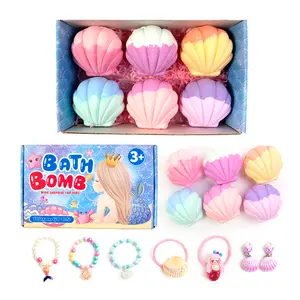 Seashell Bath Balls, Toy Bubble Bombs, Exploding Salt Bath Ball Set