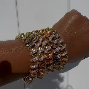 Rainbow Onion Ring Cuff Bracelet