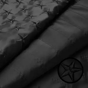 G128 American USA All Black Flag | 6x10 Ft | ToughWeave Series Embroidered 210D Polyester | Embroidered Stars, Sewn Stripes, Indoor/Outdoor, Vibrant Colors, Brass Grommets