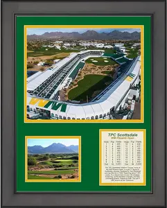 TPC Scottsdale Waste Management WM Phoenix Open Course 16th Hole Coliseum PGA Tour Golf Three Photo Collage