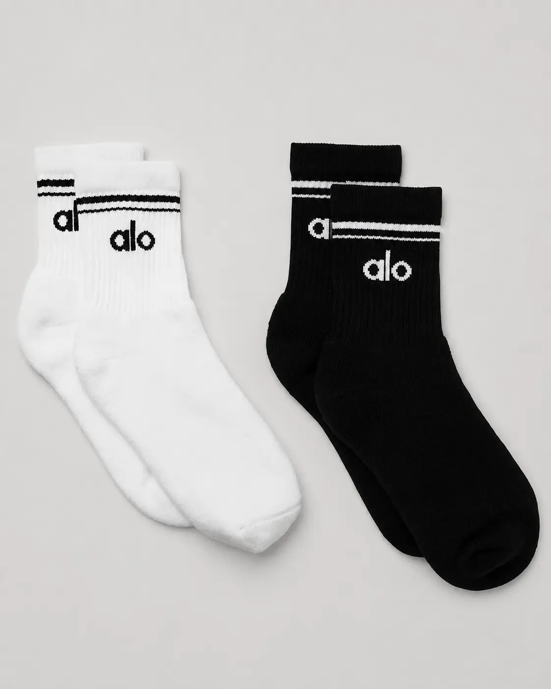 Premium Unisex Half-Crew Throwback Socks for Men & Women, Retro Athletic Ribbed Sport Socks, Soft Breathable Stretch Mid-Calf Socks for Running, Gym, Tennis, Training, Streetwear & Everyday Casual Wear