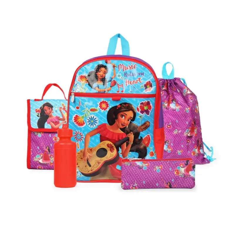 Elena the Avalor Female High-Capacity Multi-Function Durable 5-Pcs Backpack for School