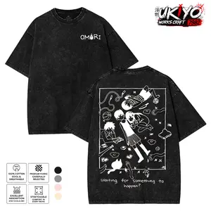 Omori Shirt, Sunny Basil Kel Aubrey Hero Mari Shirt,  Game Shirt, Anime Lovers, shirts men Streetwear Oversized Cotton Fabric