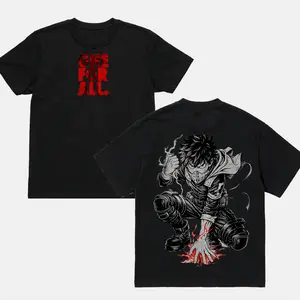 Deku My Hero Academia T-Shirt Izuku Midoriya Crew Neck Short Sleeve Anime Graphic Double-Printed Cotton T-Shirt Unisex Breathable Streatwear Casual Pure Color Tee manga apparel