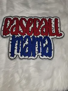 Baseball Mama iron on patch