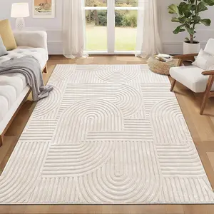 5x7 Washable Area Rugs for Living Room Modern Beige Solid Color Soft  Rugs for Bedroom Non Slip Boho Accent Indoor Mat Floor Carpet Cover for  Room Dining Room Kitchen Office