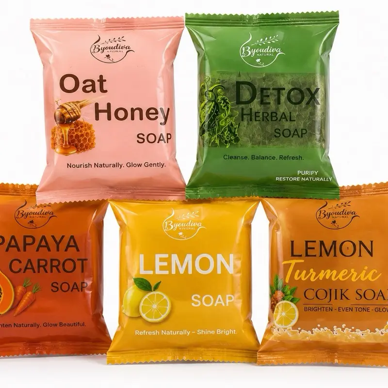 5 pack of natural soap bars