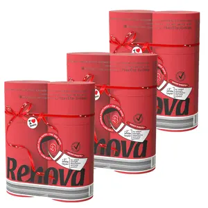 Renova 18 Red Toilet Paper Jumbo Rolls- 3 Packs of 6 loo - 180 Sheets Each - 3 Ply - EMAS & Ecolabel Certified - Dermatologically & Gynecologically Tested - Elevate Your Restroom with Sustainable Luxury - Soft, Strong & Sustainable