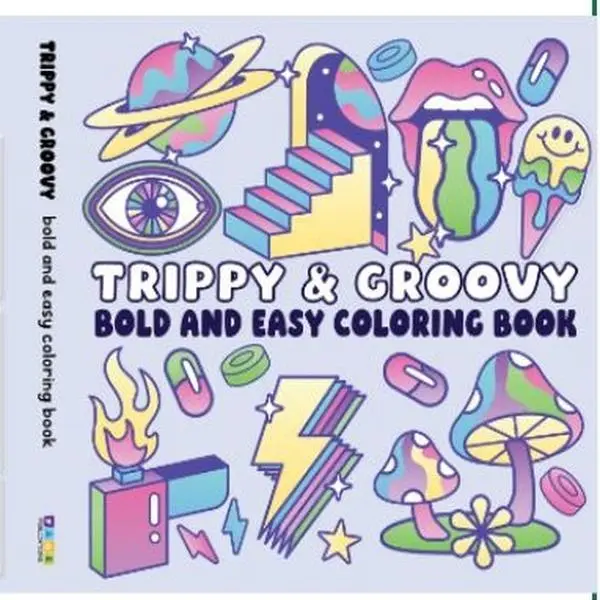 70s Retro Funky Children's Literature & Art Coloring Book (Regular Edition) - 70s Flower Power, Peace Signs, Bold Thick Lines, Intricate Outlines, Far-Out Themes, Chill Art, Smooth Drawing Flow, Marker/Crayon Compatible, Beginner-Friendly Kids' Gift