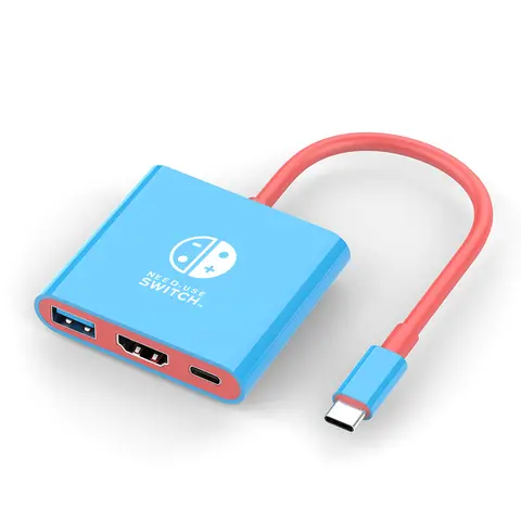 Portable 3-in-1 USB-C to HDMI Multiport Hub Adapter - Type-C Thunderbolt 3-4 Converter with 4K HDMI, USB 3.0, PD Fast Charging, Metal Casting, Plug-and-Play for Family Games, Android Devices, Laptop, iPhone 15/16/17 Pro Max, MacBook, Windows (Office Use)