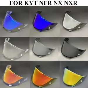 Helmet Visor Lens For KYT NFR NX NXR Full Face Helmet Motorcycle Original Shield Anti-UV Anti-Scratch Polycarbonate Replacement Fine Toughness High Flexibility
