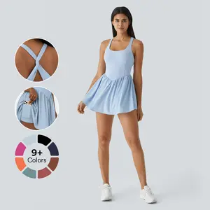 Halara Breezeful Backless Corset 2-in-1 Pocket Mini Quick Dry Flowy Pickleball Active Dress Halara Breezeful Backless Corset 2-in-1 Pocket Mini Quick Dry Flowy Pickleball Active Dress
