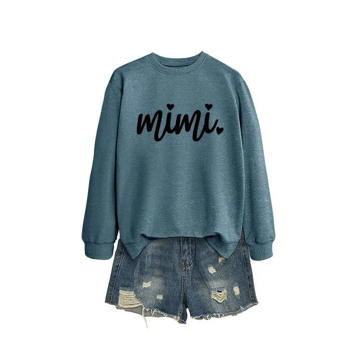 blue hoodie（Black font）