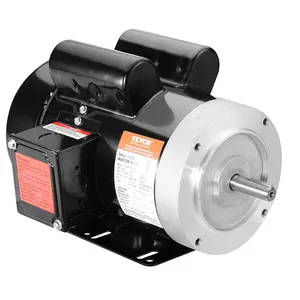 VEVOR 1.5HP Electric Motor 3450 rpm,  AC 115V/230V, 56C Frame, Air Compressor Motor Single Phase, 5/8" Keyed Shaft, CW/CCW Rotation for Agricultural Machinery and General Equipment