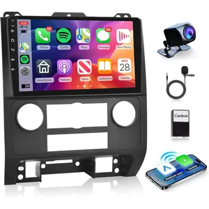 Rimoody 2G+32G Car Radio for Ford Escape 2007-2012/Mazda Tribute 2007-2012,  Android 13 Car Stereo Carplay Android auto 9 Inch Touch Screen GPS Navigation WiFi HiFi Bluetooth FM + Backup Camera fathersdaygift