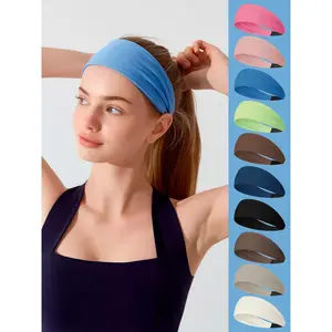 Elastic Sports Headbands for Women Non Slip Sweat Wicking Hair Bands for Yoga Running Workout