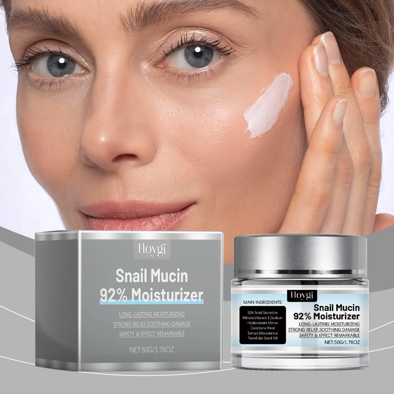 Moisturizing Wrinkle Reducer for Skin Repair, Hydrating Facial Treatment for Acne Prone & All Skin Types, Anti Wrinkle, Hyaluronate, Face, Jar, Cream, Repairing, 50G, Dry