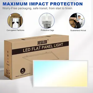GE 4Pack 2x4 led Flat Panel Light, 10800LM, Drop Ceiling Lights Fixture for Office Shop Garage Basement Laundry, 30W/40W/50W/60W/72W Selectable, 5CCT Switchable, 0-10V Dimmable, DLC ETL Listed low furne ture tiktokshopblackfriday daybetter tiktokshopsprin