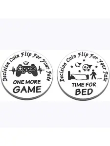 Funny Decision Gifts Stocking Stuffers Party Gifts Funny Birthday Gifts for Gamers Sons Teens Boys Girls Decision Maker Coin for Game Lover Fan Gaming Hilarious Gaming Gift