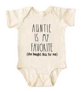 [Lunicora] Auntie Is My Favorite Onesie, Funny Baby Bodysuit, Sarcastic Novelty Baby Onesie, Funny Infant Onesie