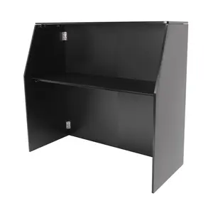 Portable Event Bar Folding Serving Cart Heavy Duty 110lbs Upper 66lbs Lower for Party Picnic BBQ Catering Outdoor Black