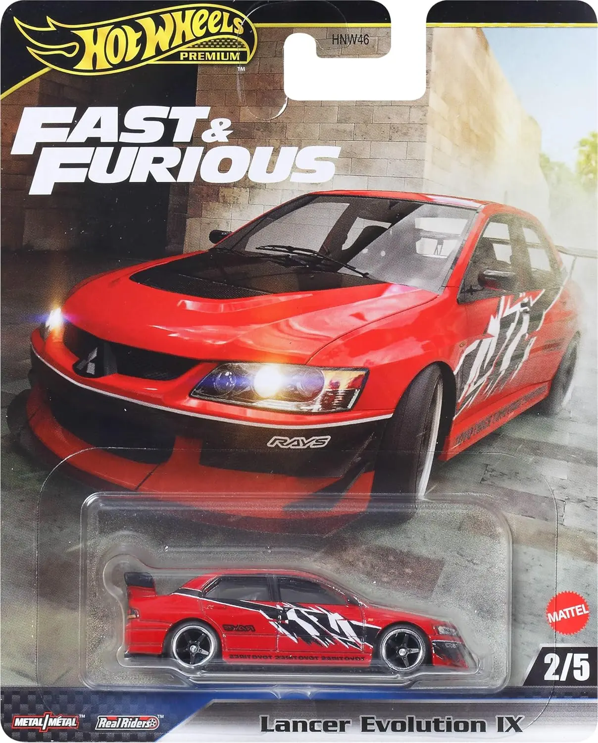 Hot Wheels Premium Fast & Furious 1:64 Scale Die-Cast Car Lancer Evolution IX