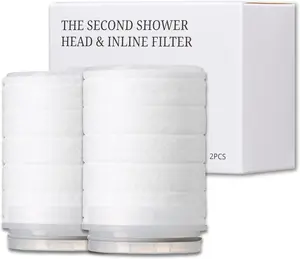 SecondShower Replacement Filter for Second Shower Head | Clinically Proven for Skin Health, NSF Certified Filtration, Patented Technology for High Pressure, Beauty Wellness for Skin & Hair Care