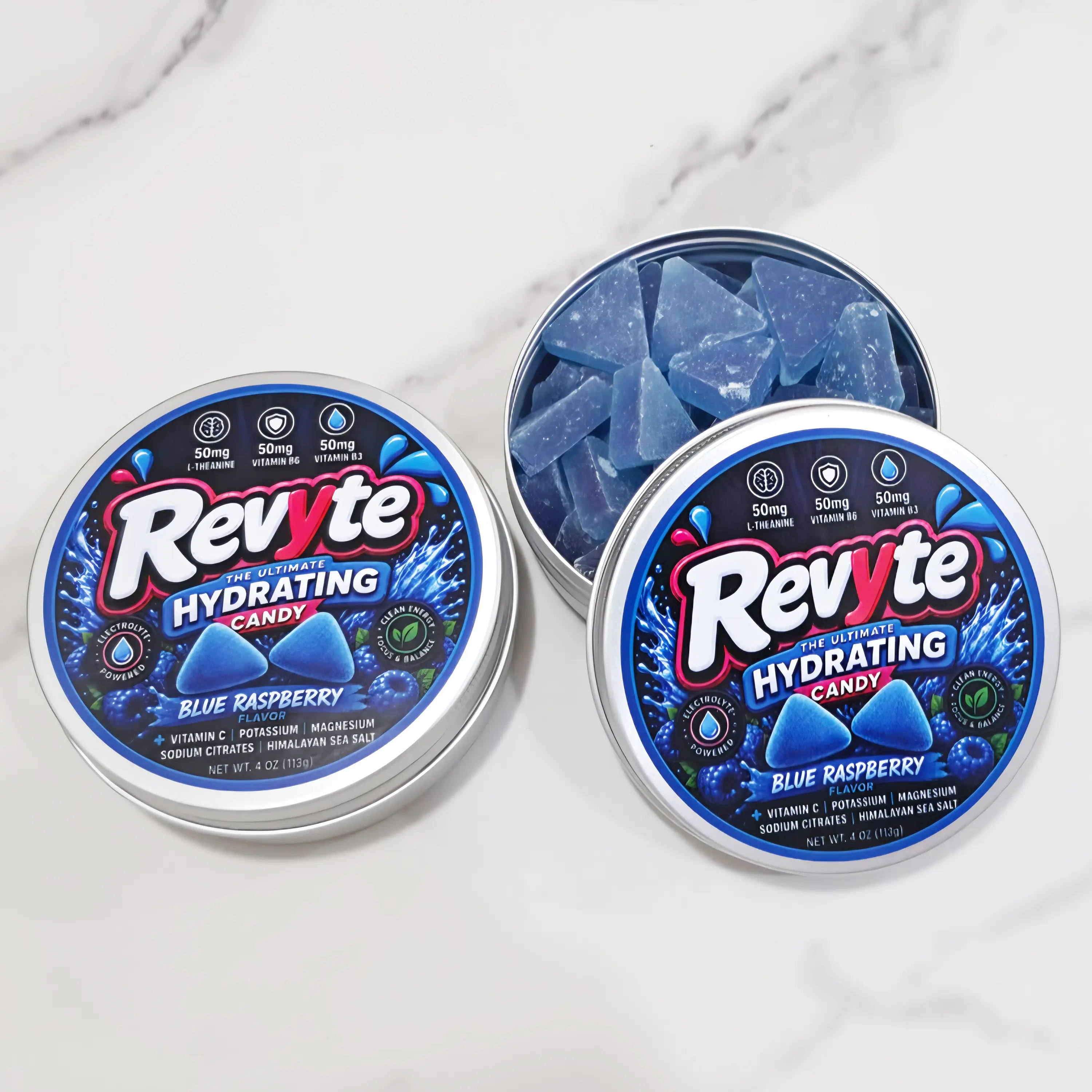 Revyte Sugar Free Blue Raspberry Hydrating Candy