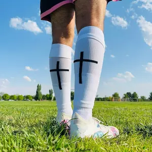Cross Soccer Sleeves (3-4 Day USA Shipping) Pre-Cut Socks