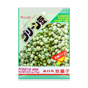 KASUGAI Crispy Green Pea Snacks -  Japanese Flavor, 73g Pack - Healthy and Delicious Vegetable Chips