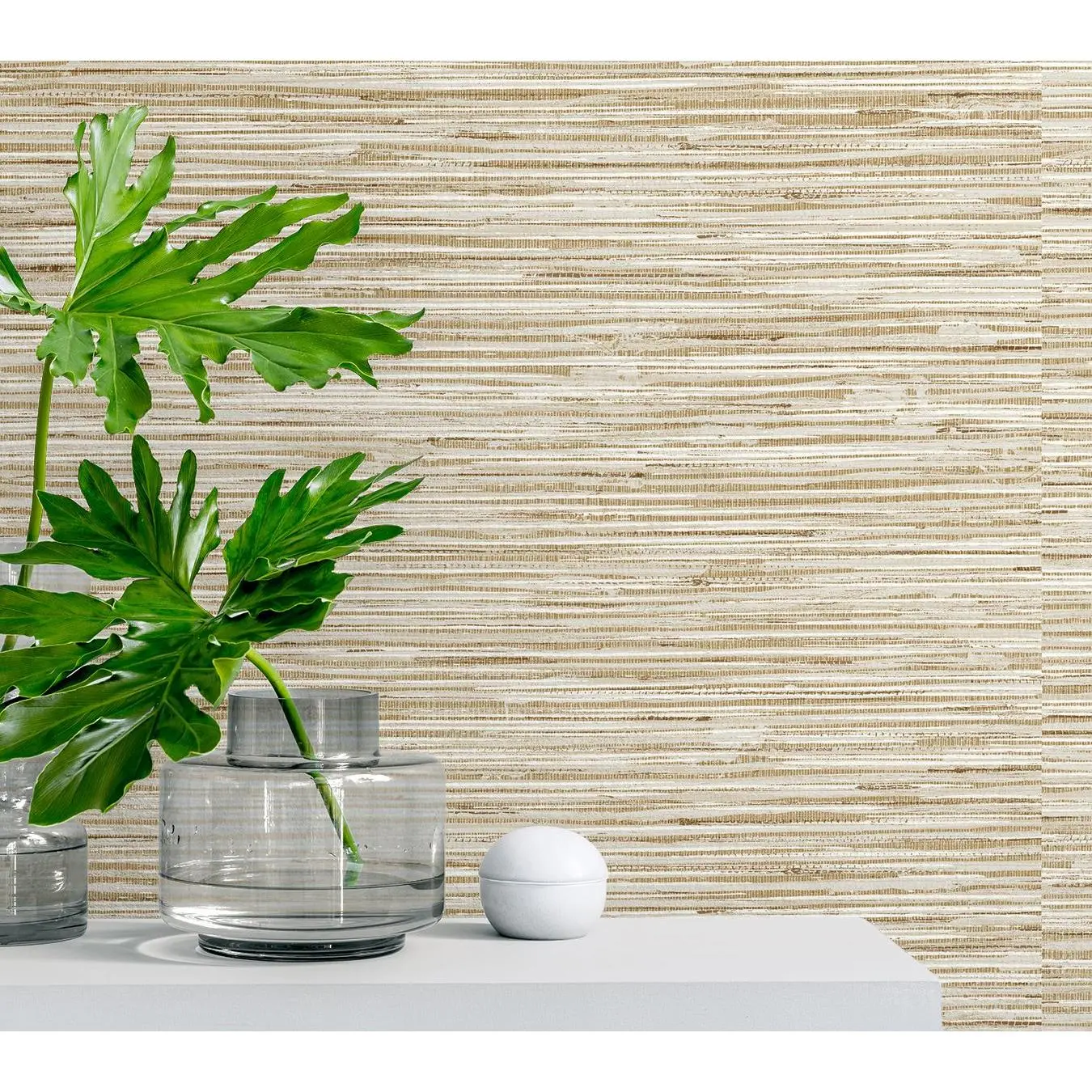 Stacy Garcia Home Grasscloth Peel-and-Stick Wallpaper Roll Stacy Garcia Home Grasscloth Peel-and-Stick Wallpaper Roll