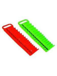 Lisle LIS40200 3/8 in. Drive Red Magnetic Socket Holder for 28 Sockets