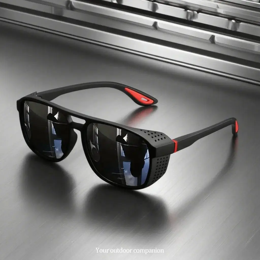 Men's Polarized Sports Sunglasses - UV400 Sun Protection, Windproof Lens, Lightweight Wraparound Frame - Outdoor Bike Cycling Gear, Guys' Gifts, Uv400 Shield, Cycling Eyewear, Men's Accessories, Uv Prevention, Outdoor Cycling Accessories tiktokshopbacktos