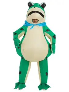 Funny Inflatable Frog Costume, Full Body Blow-Up Cosplay Suit for Adults, Perfect for Halloween Parties & Role-Playing Events, Costume Outfit