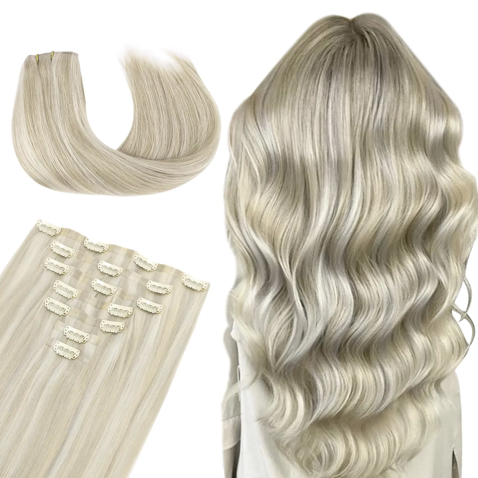 #17A/60A Ash Blonde Highlighted Platinum Blonde