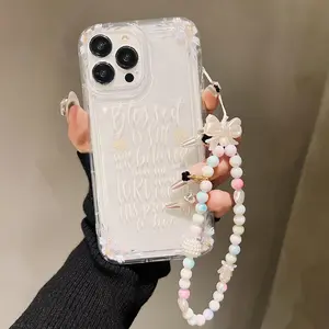 Phone Case with Chain, Phone Case with Lanyard, Phone Accessories Compatible with iPhone 16 15 14 13 12 11 Pro Max, Cover, Protector, Protective