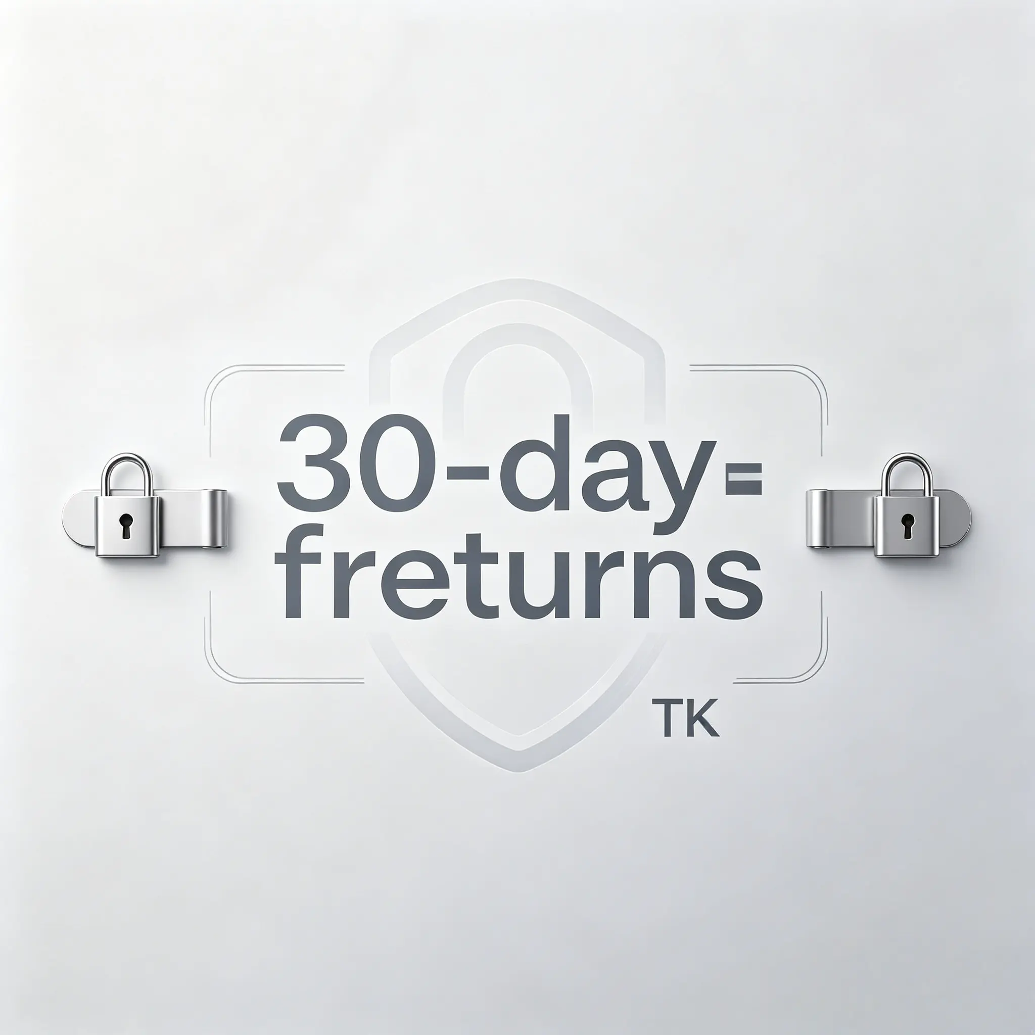 30-day free returns, 60-day quality guarantee
