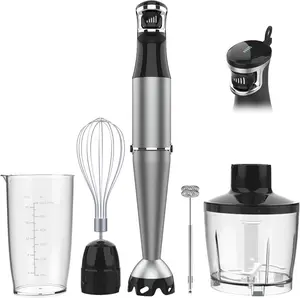 5 in 1 Immersion Blender Handheld Hand Blender 1100W, Trigger Variable Speed Blender, Emulsion Blender with Chopper, Whisk and Frother for Soup, Baby Food and Smoothies, Best Gift