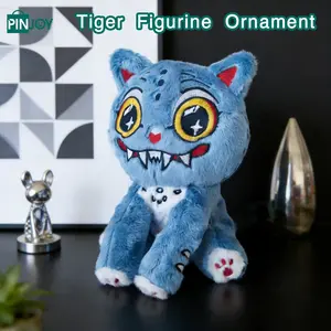 Cute Tiger Plush Toy Figure, Super Soft Fluffy, Soft Stuffed Animal Decoration for Kids' Room, Birthday Gift for Girls and Boys