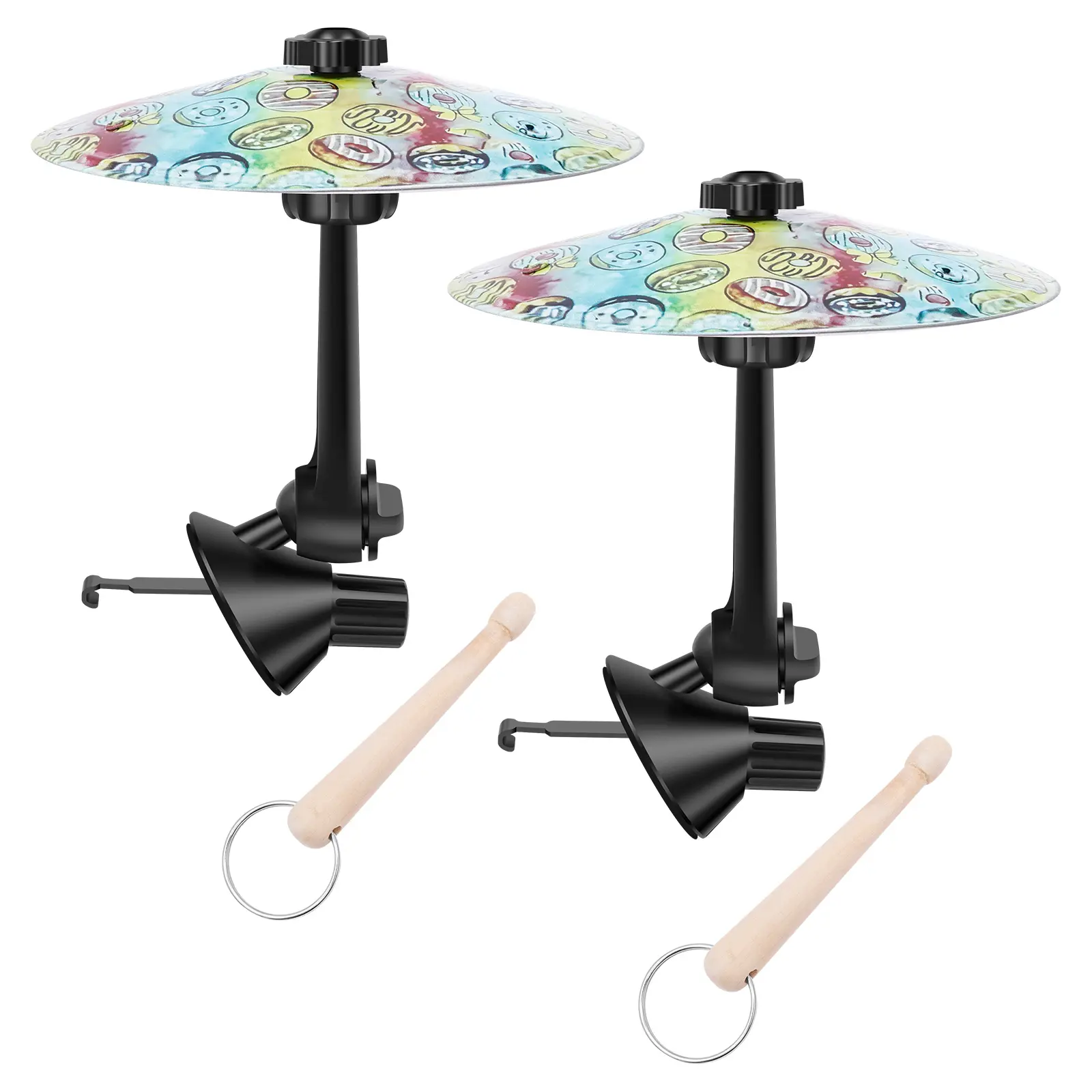 2Pcs Colorful + 2Pcs Drumsticks