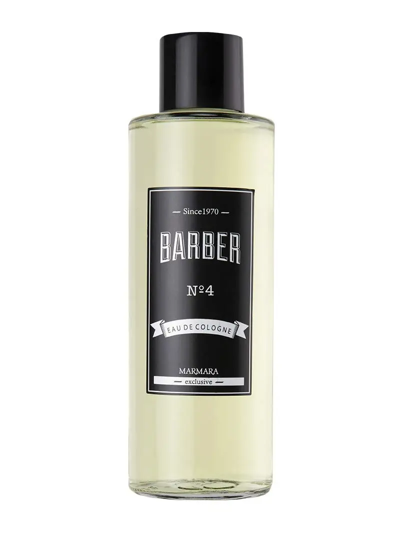Marmara Barber No4 Alcohol-Containing Aftershave Liquid Cologne - 500ml Glass Bottle, Amber Fresh Long-Lasting Scent, Premium Turkish Craftsmanship, for Modern Men, All Skin Types