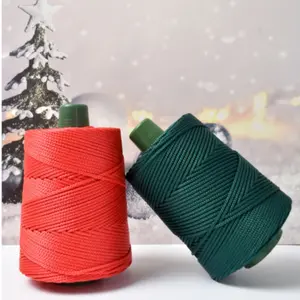Lightweight Hollow CoreYarn, Hollow Core Thread, Hand Crochet Material, Hand-Woven CrochetBulk Yarn, Suitable for Making Sun Hats, Summer Breeze Hats, Sandals,Seat Cushions, Handbags, Storage Box Ropes, Yarn Balls, 100% Polyester