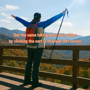 Collapsible Hiking Pole – Lightweight Aluminum Trekking Stick with Anti-Slip Grip & Adjustable Length – Portable Walking Aid for Outdoor, Backpacking, Climbing, Travel