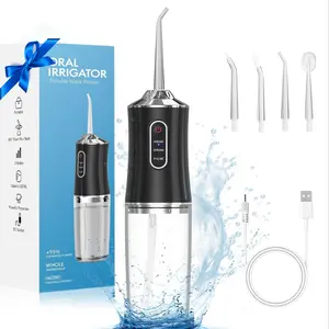 Electric Plaque Cleaner with 4 Nozzles, Rechargeable, for Men & Women, Dental Cleaning, Oral Care，Great Gift for Family and Friends!